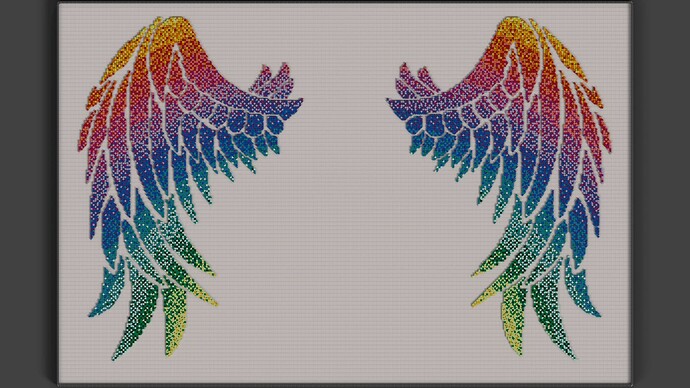 Mosaic - Rainbow Angel Wings_2