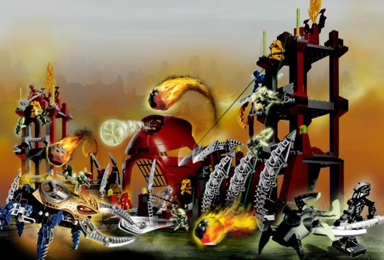 Bionicle system sett: Battle of Metru Nui, sett 8759. Bildet henta frå biomediaproject.com